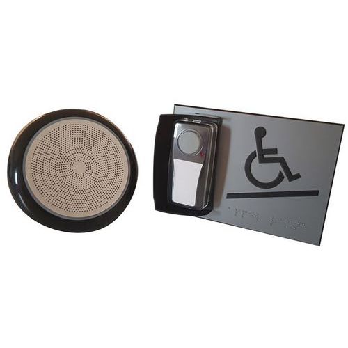 Carillon D'appel Pour Rampe D'accès Mobile En Braille Gris