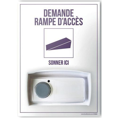 Kit Carillon d'appel UNIK n 1 demande rampe d'accès vertical Kit Carillon d'appel UNIK n 1 demande rampe d'accès vertical