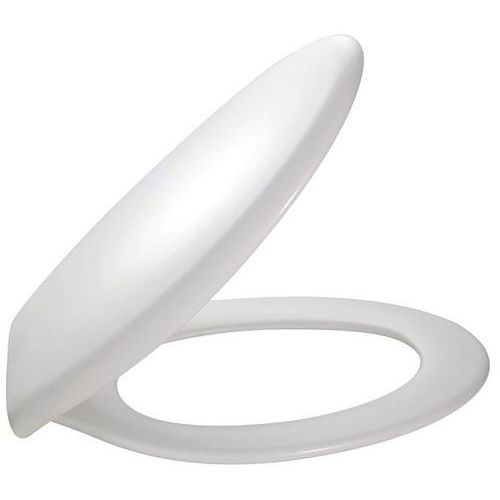 Abattant WC ECO Blanc Polypropylène - Charnières Incluses - Adapté aux Personnes à Mobilité Réduite - Facile à Nettoyer