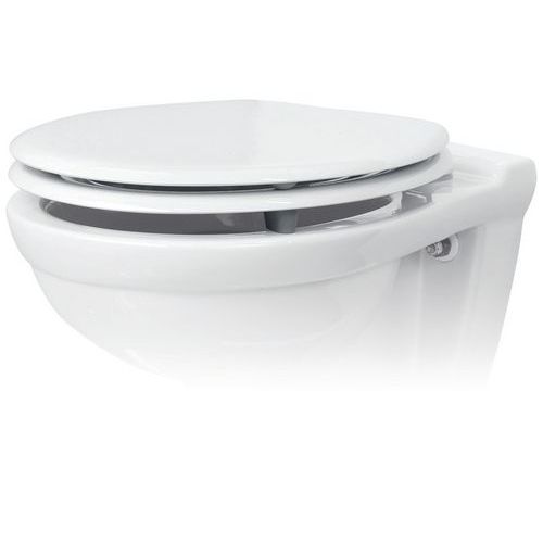 Abattant rehaussé 40mm Blanc - Accessibilité handicapé - Confort et Sécurité