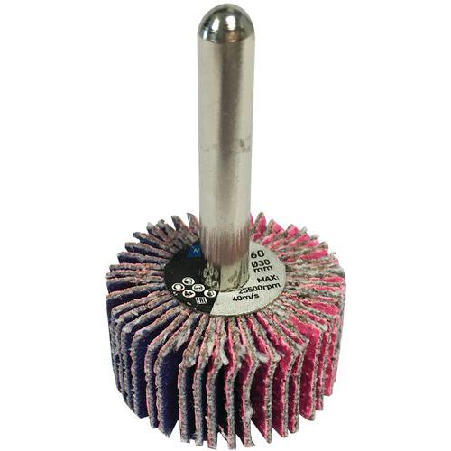 Roue à Lamelles Sur Tige 30x15x6mm Gr.80