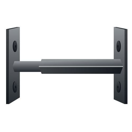 Mottez - Barre de sécurité télescopique pour fenêtre - Noir 55-103cm - Acier laqué - Anti-effraction