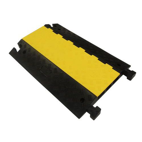 Cable Equipements - Protège-cables COBRA pour véhicules - Noir/jaune - 3 câbles Ø 67mm - 0.90m