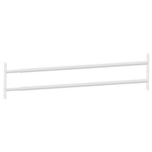 Mottez - Barre de sécurité télescopique pour fenêtre - Blanche 99-188 cm - Laquée - Quincaillerie
