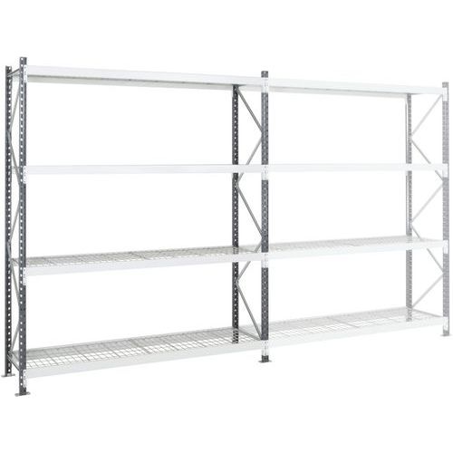Manorga - Rayonnage Epsivol Départ 4N - 2000x2500x800mm - Charge Lourde - Acier Époxy Gris/Argent