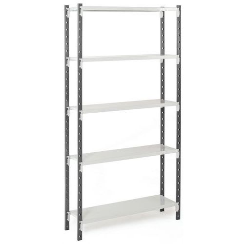 Manorga - Combi-Flip Kit Départ 5 Niveaux - 2000x1000x600mm - Acier Époxy - Charge 230kg/tablette