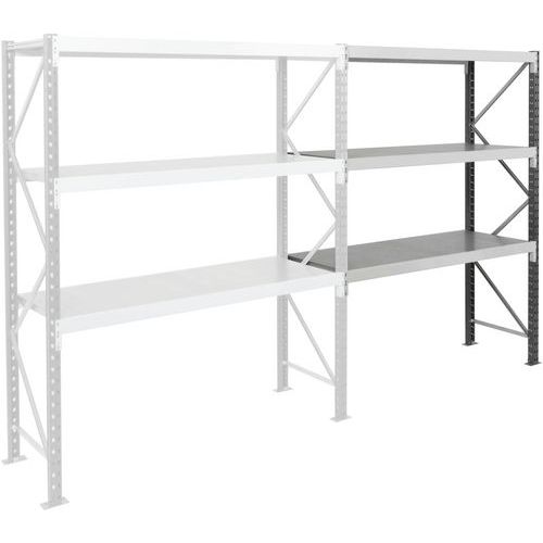 Manorga - Rayonnage Charge Lourde Epsivol HD - 2000x2250x1000mm - 3 Niveaux 630kg/niveau - Gris
