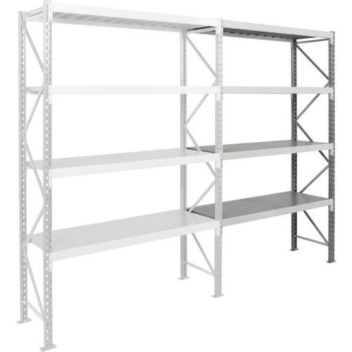 Manorga - Rayonnage Epsivol Suivant 4 N - 2500x1500x600mm - Charge 3000kg - Acier Époxy Gris