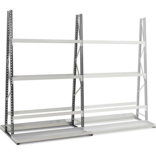 Manorga - Rayonnage Cantilever Epsivol Vertical Départ - 2500x1800x500mm - 110kg/niveau - Acier Epoxy