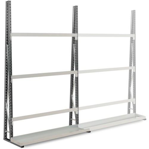 Manorga - Rayonnage Cantilever Epsivol Vertical Départ - 2500x1500x340mm - 130kg/niveau - Acier Epoxy - Montage Facile