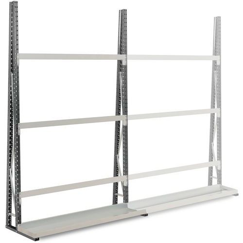 Manorga - Rayonnage Cantilever Epsivol Vertical Départ - 2500x1800x500mm - 110kg/niveau - Acier Époxy - Montage Facile
