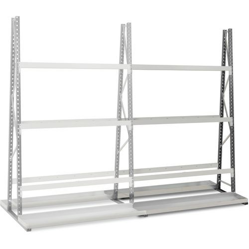 Manorga - Rayonnage Cantilever Epsivol Vertical 2500x1500x500mm - 110kg/niveau - Acier Époxy - Montage Facile