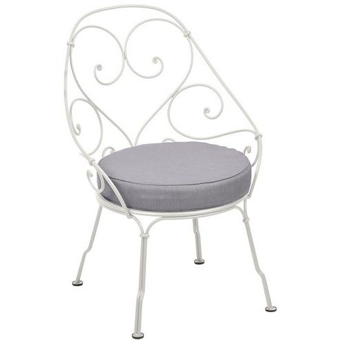 Fauteuil Cabriolet 1900 Gris Argile Coussin Gris Flanelle