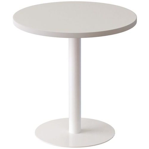 Table Basse Easydesk Ã˜ 60 Cm Plateau Blanc