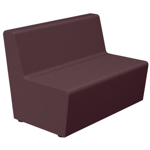 Sokoa - Chauffeuse 2 places Maldiv PVC Violet - Espace détente - Éco-responsable