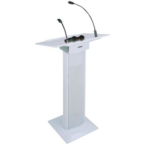 Pupitre De Conférence Amc-73 Avec 2 Micros Vhf Blanc - Bst