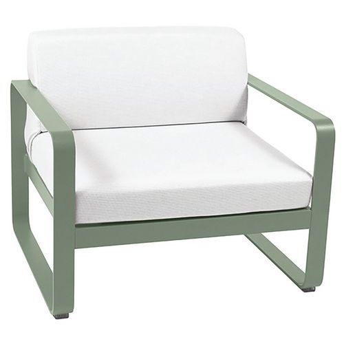 Fauteuil Bellevie Cactus Coussins Blanc Grisé