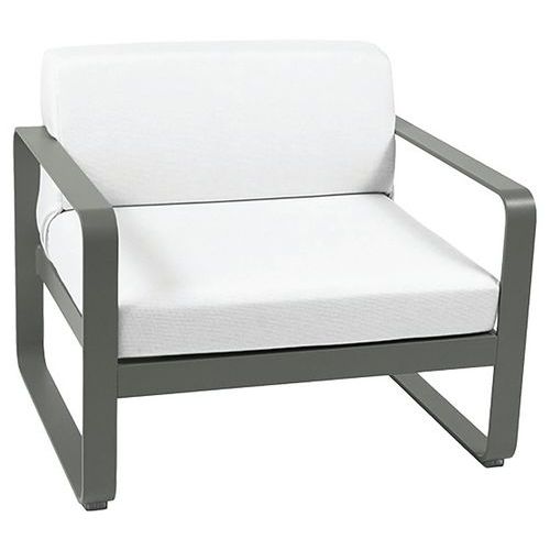 Fauteuil Bellevie Romarin Coussins Blanc Grisé