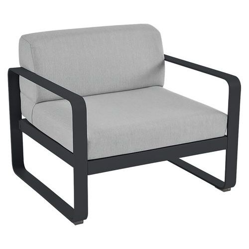 Fauteuil Bellevie Carbone Coussins Gris Flanelle
