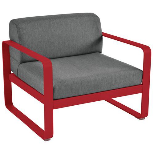 Fauteuil Bellevie Coquelicot Coussins Gris Graphite