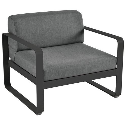 Fauteuil Bellevie Réglisse Coussins Gris Graphite