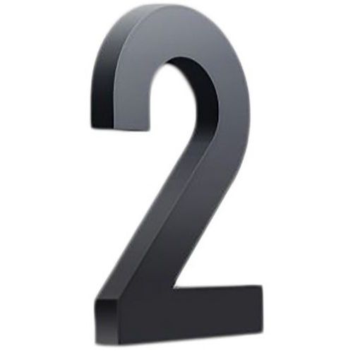 Chiffre adhésif pour plaque de porte n°2 - PVC Noir 30mm - Accessibilité Handicapés - Recyclable