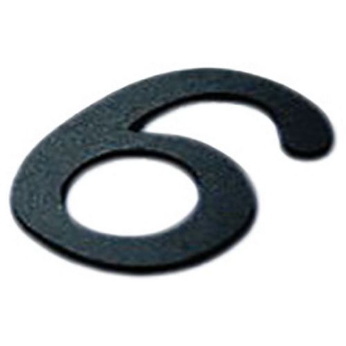 Chiffre adhésif pour plaque de porte n°6 Noir PVC 30mm - Accessibilité Handicapés