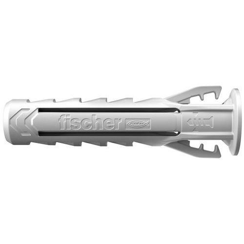 Fischer - Cheville Nylon SX Plus - Ø 6x30 mm - Boîte 100 pcs - Charge jusqu'à 65 kg Béton Plein - Fixation Multimatériaux