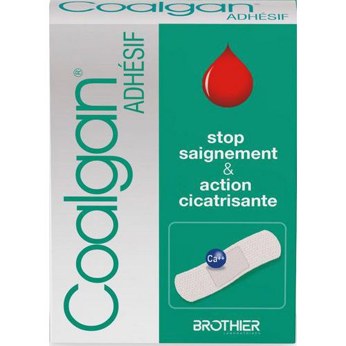 Coalgan - Pansements Hémostatiques Stériles - 12 Pièces Blanc - Urgence et Premiers Secours