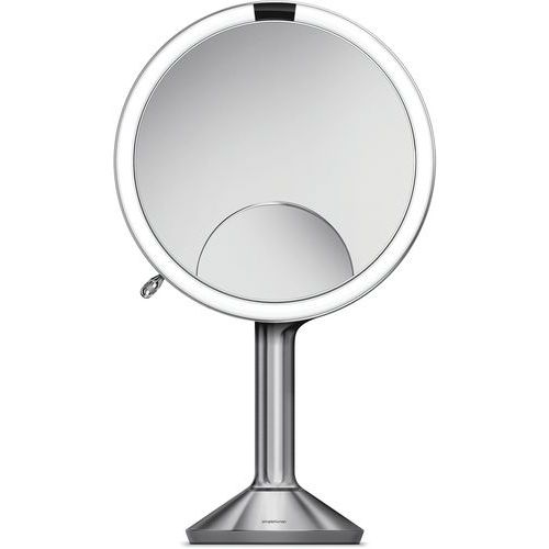 Miroir à Capteur Touch Control Trio - Argent - 20 Cm Diam.
