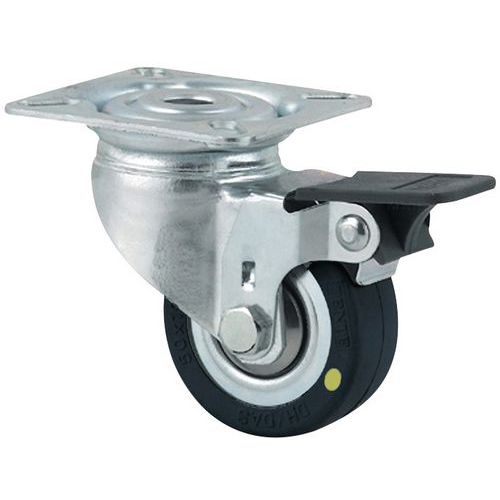 Roulette Pivotante Agila Montage Sur Plaque 2475dyk050p40