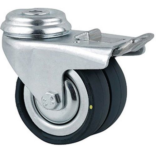 Roulette Pivotante Agila Twin Trou Fixation 2977dyk075p30-10