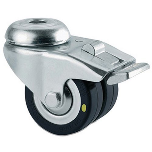 Roulette Pivotante Agila Twin Trou Fixation 2975dyk050p30-11