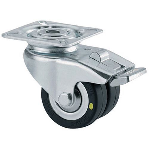 Roulette Pivotante Agila Twin Montage Plaque 2975dyk050p40