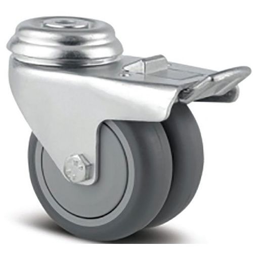 Roulette Pivotante Agila Twin Trou Fixation 2975uak050p30-11