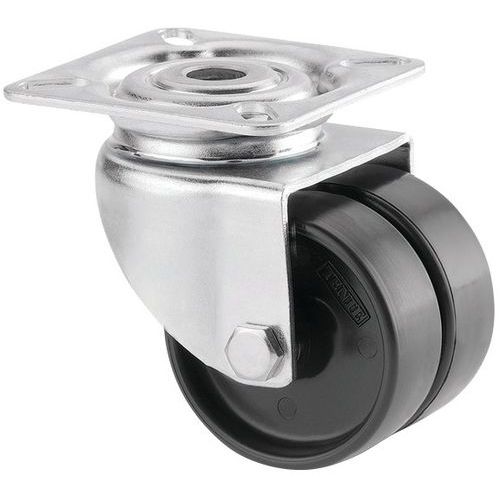 Roulette Pivotante Agila Twin Montage Plaque 2970uoo050p40