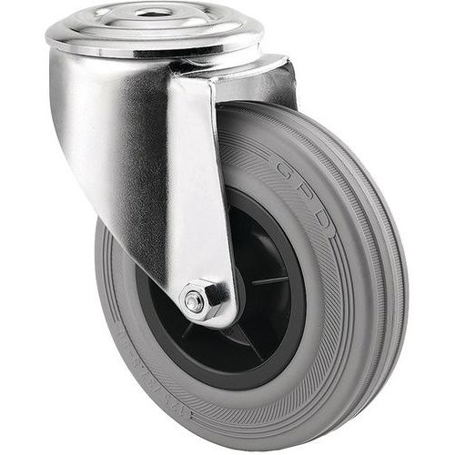 Roulette Pivotante Alpha Trou De Fixation 3470pir125p30-13