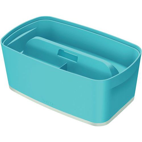Leitz - Boîte de rangement MyBox COSY Petit format - Bleu - Carton recyclable - 195x140x325mm