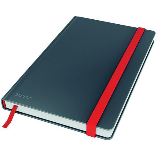 Leitz - Cahier Cosy A5 Rigide Quadrillé Gris 100g/m² - Idéal Télétravail
