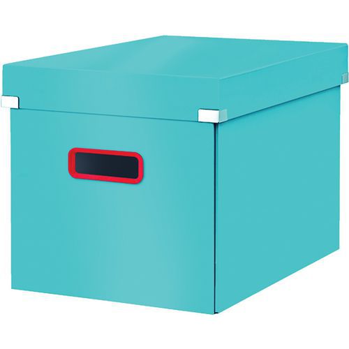Leitz - Cube de rangement grand format Click&Store COSY Bleu - Carton recyclable - 330x370x49mm