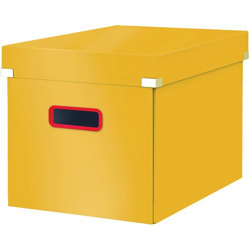 Lot de 6 - Cube De Rangement Grand Format Click&store Cosy - Jaune