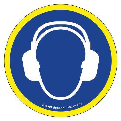 Panneau Haute Visibilité - Port Casque Antibruit - 30cm