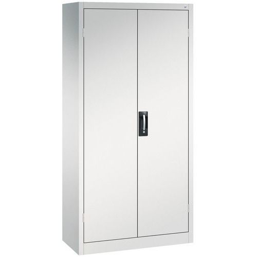 CP - Armoire Haute Charges Lourdes 4 Tablettes - 930x1950x400 mm - Acier Gris Clair - Charge 700kg - Fermeture à Clé