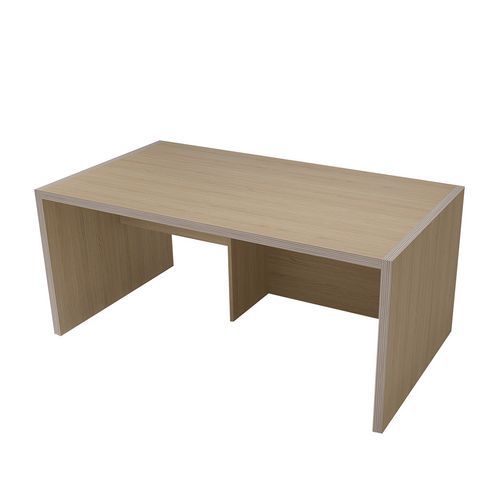 Enond Mobilier - Banque d'accueil Moyo L170 PMR à gauche Chêne - 170x80x76 cm - Design et Fonctionnelle