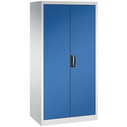 CP - Armoire Haute pour Outils - 1950x930x600mm - Bleu/Gris Clair - 4 Tablettes - Charge 450kg