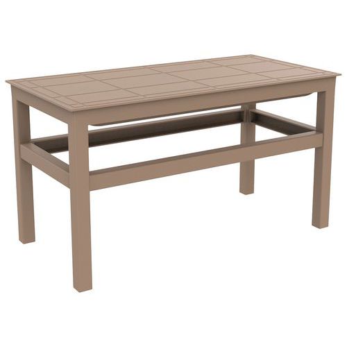 Resol - Table basse CLICK-CLACK 90x45cm Polypropylène Sable - Usage Collectivité Intérieur Extérieur - Design Moderne