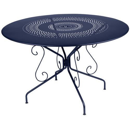 Table Ronde Montmartre Ã˜ 117 Cm Bleu Abysse