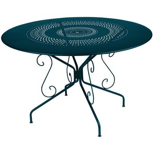 Table Ronde Montmartre Ã˜ 117 Cm Bleu Acapulco