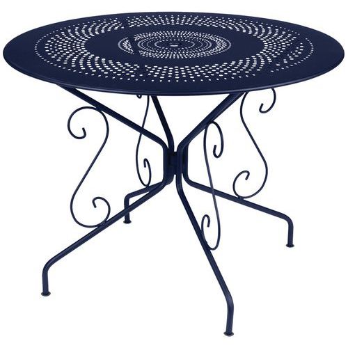 Table Ronde Montmartre Ã˜ 96 Cm Bleu Abysse
