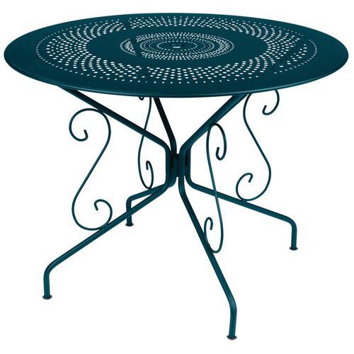 Table Ronde Montmartre Ã˜ 96 Cm Bleu Acapulco